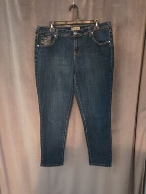 Earl Jeans 12p Dark Blue Ankle Slim Women's Jeans